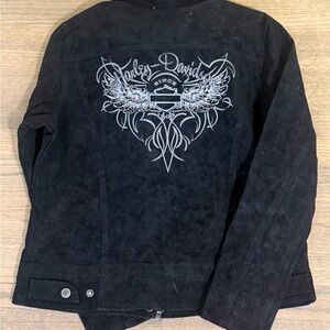 Harley-Davidson Black Suede Jacket- Size: Large